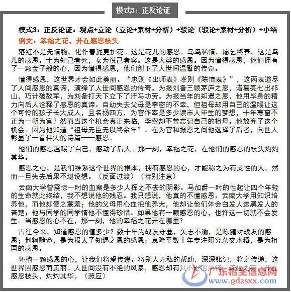 2018年中考作文:議論文七大反套路法