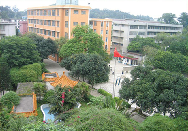 綠草如茵的校園景色