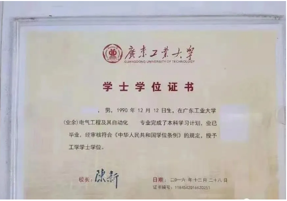 學(xué)士學(xué)位證書