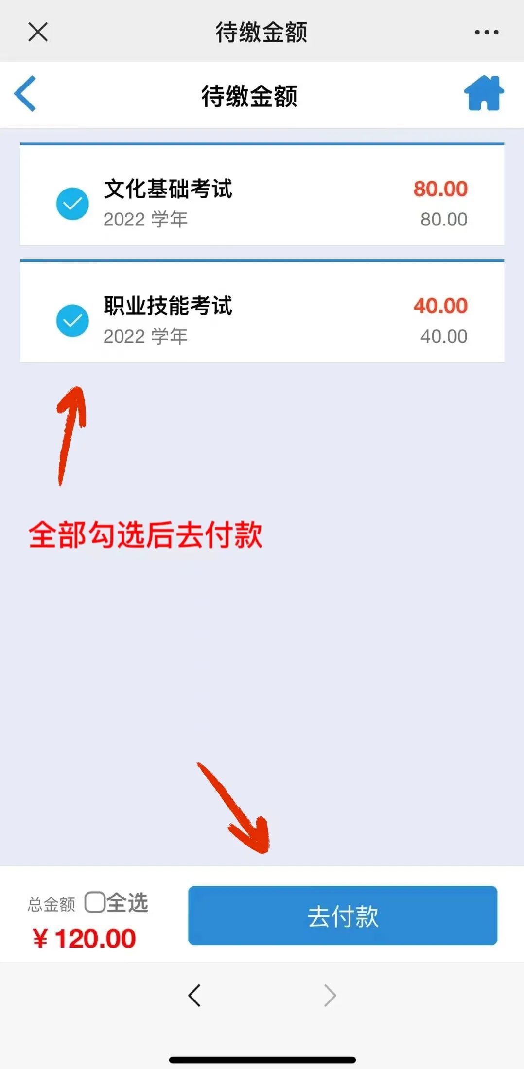 待繳金額