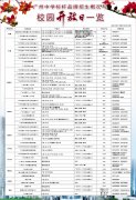 廣州校園開(kāi)放日一覽